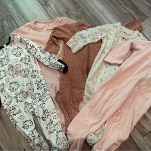 Gently used baby sleepers/ footie pajamas